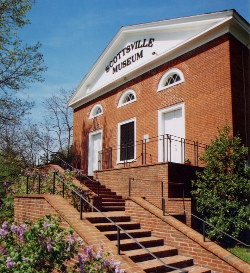 The Scottsville Museum is housed in an 1846 building that was formerly a Disciples of Christ church. Courtesy of Connie Geary, Scottsville Museum.